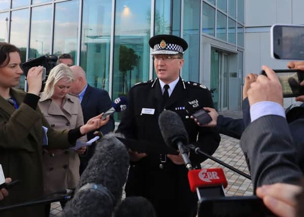 Greater Manchester Police chief constable Ian Hopkins speaks to the media in Manchester. PIC: PA