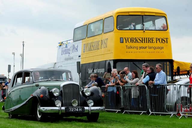 A classic car at the event