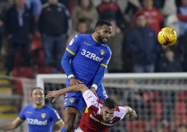Kyle Bartley in action for Leeds during his season-long loan spell from Swansea City  Picture Bruce Rollinson