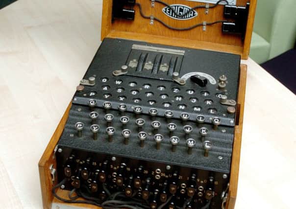 27th April 2007. Nardia Baker from Cambridge University visted Abbey Grange High School with an Enigma machine used in World War Two.