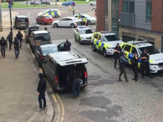 Anti-terror police in Kelham Island.