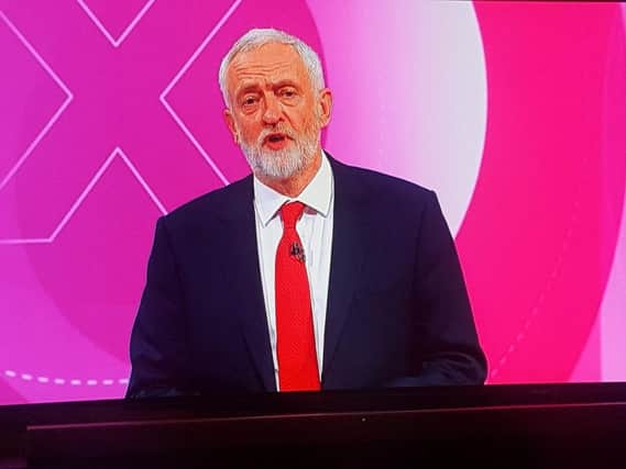 Jeremy Corbyn during the debate