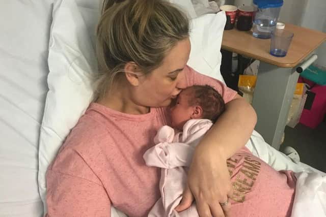 Leanne Plant and daughter Isabella-Rose, who was born after five rounds of IVF