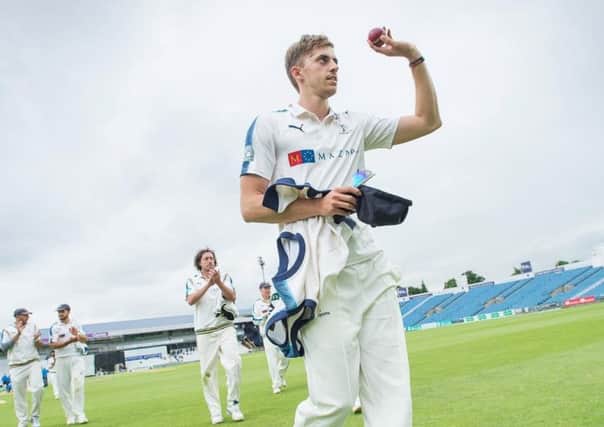 Ben Coad took his fourth five-wicket haul of the season against Lancashire (SW Pix)