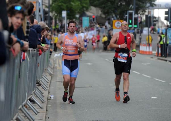 The open age amateur races concluded in the centre of Leeds prior to the Columbia Threadneedle World Triathlon in the city. Pictures by Tony Johnson.