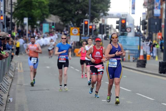 A gruelling event brought competitors to the finish line in the city centre.