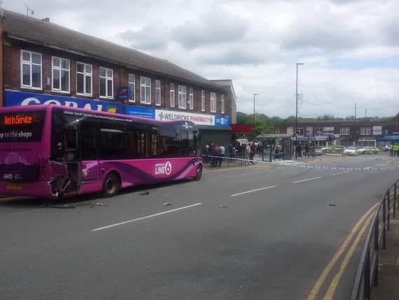 The scene in Main Road, Darnall. Picture: P.Meyer