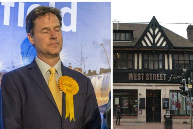 Nick Clegg and West Street Live, where he has been offered a job as a DJ