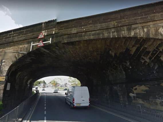 The incident happened on the Selby Road railway bridge
