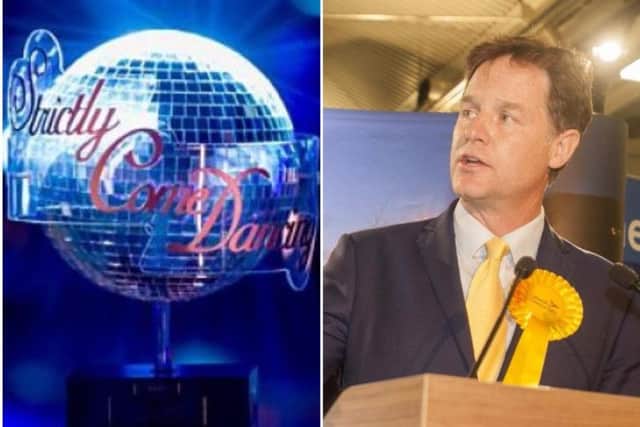 Is Nick Clegg in line to lift the famous Glitterball trophy?
