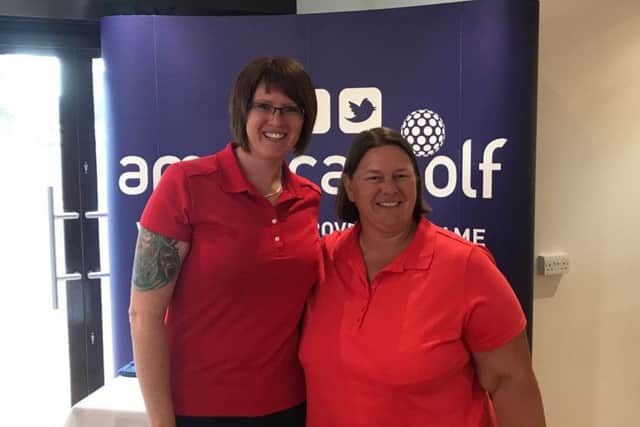 Howley Halls Becki OGrady, left, and Waths Sarah Chapman are into the American Golf Ladies Championship UK final.