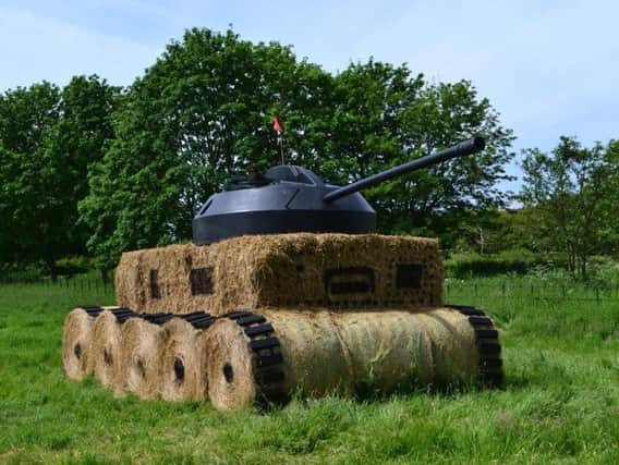 The hay bale tank at Lotherton Hall