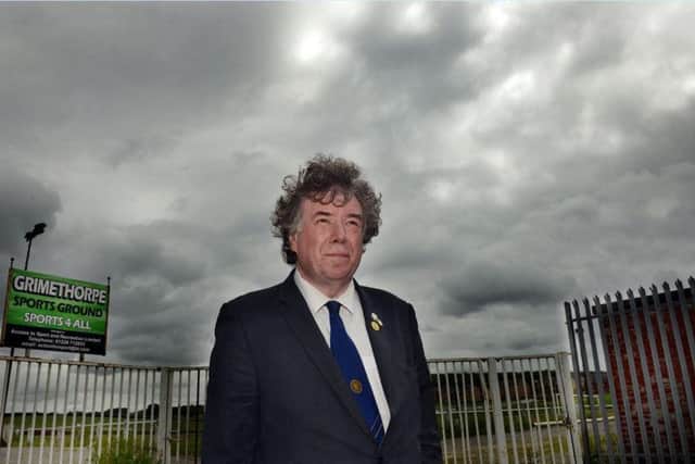 Chris Skidmore, from Yorkshire NUM, is concerned about the fate of recreation grounds like the one in Grimethorpe. Picture: Scott Merrylees