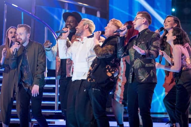 Leeds Contemporary Singers who have become the first group to reach the final of new BBC singing talent show Pitch Battle.