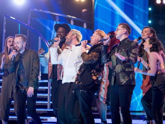 Leeds Contemporary Singers who have become the first group to reach the final of new BBC singing talent show Pitch Battle.