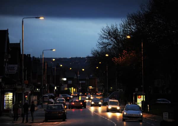 Street lighting on the streets of Beeston, Leeds, in 2012