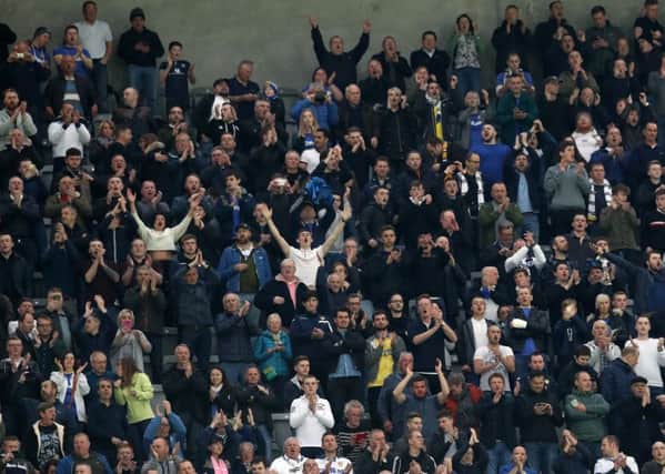 MARCHING ON TOGETHER: Leeds United's passionate fans, pictured earlier this season at Newcastle United.