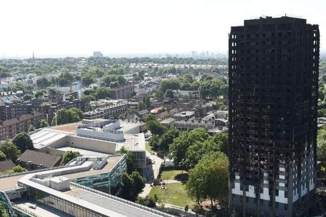 The aftermath of the Grenfell Tower disaster