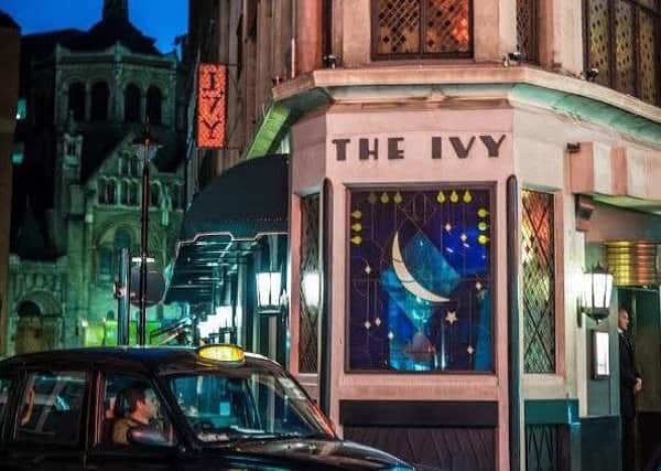 A LONDON LUNCH: The famous Ivy restaurant in Londons trendy West Street area.
