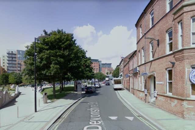 The altercation took place in Devonshire Street on December 8 last year