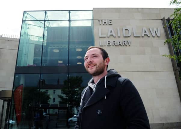 Liam Knight, who helped to build the University of Leeds' Laird Law Library and went onto study at the prestigious institution.

Picture Jonathan Gawthorpe.