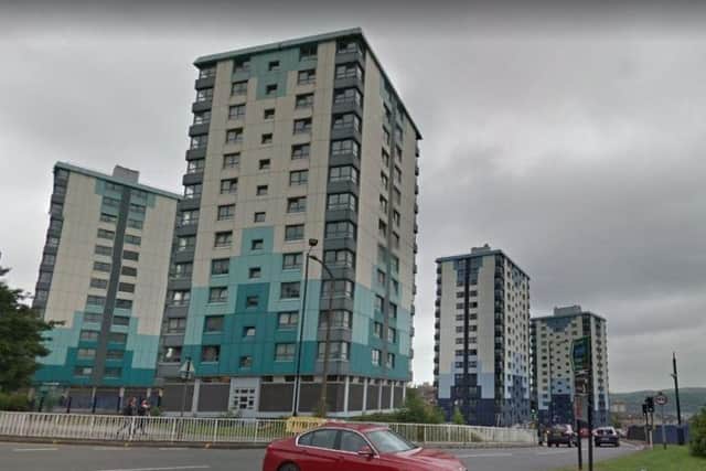 Tower blocks in Sheffield.
