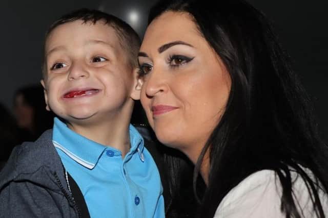 Bradley Lowery and his mum Gemma.