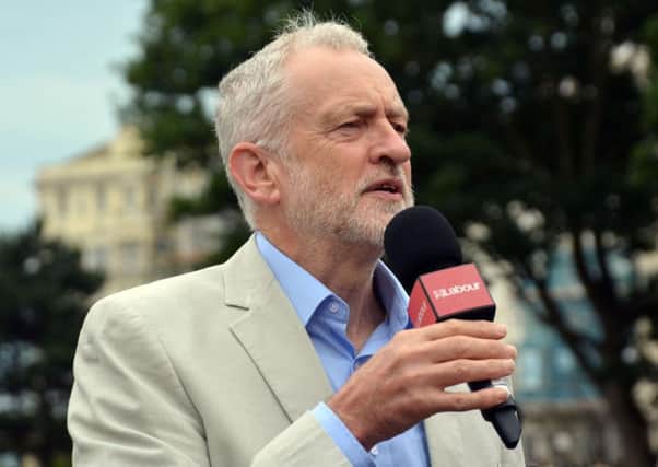 Labour leader Jeremy Corbyn addresses a rally in Warrior Square Gardens, Hastings, East Suusex  as he targeted Home Secretary Amber Rudd's ultra-marginal constituency and heralded Labour as the "government in waiting". Picture: Ben Mitchell/PA Wire