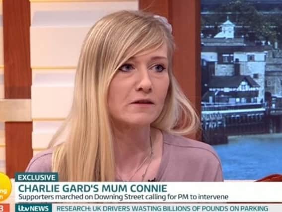 Charlie Gard's mum Connie on ITV this morning.