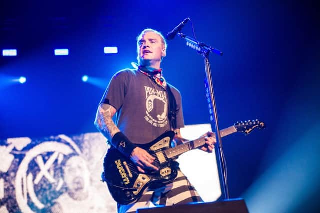 Matt Skiba of Blink-182 at First Direct Arena, Leeds. Picture: Anthony Longstaff