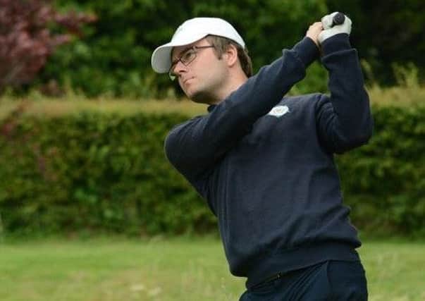Bracken Ghyll's Jack Lampkin won his foursomes match against Durham with Jamie Harrison (Rotherham) and halved the anchor match in the singles (Picture: Chris Stratford).