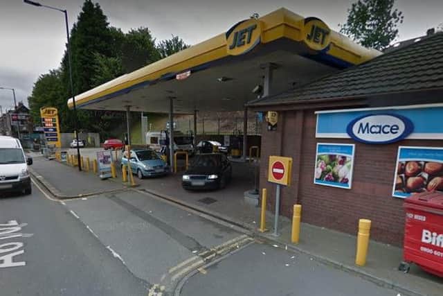 A man tried to escape with cash from a petrol station in Sheffield