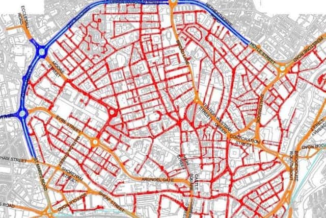 A 20mph speed limit could be introduced in Sheffield city centre