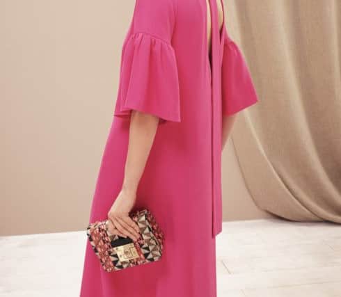 Tie back pink flared sleeve tunic dress, was Â£45, now Â£22, at Marks & Spencer.