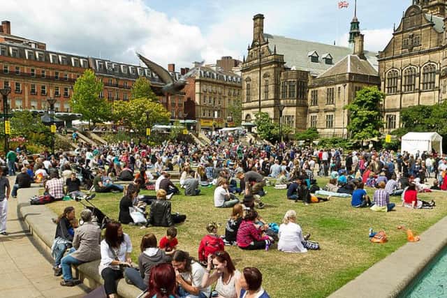 Free Tramlines entertainment in The Peace Gardens