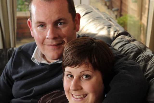 Dr Kate Granger with husband Chris Pointon in June, 2013. Picture: Bruce Rollinson.