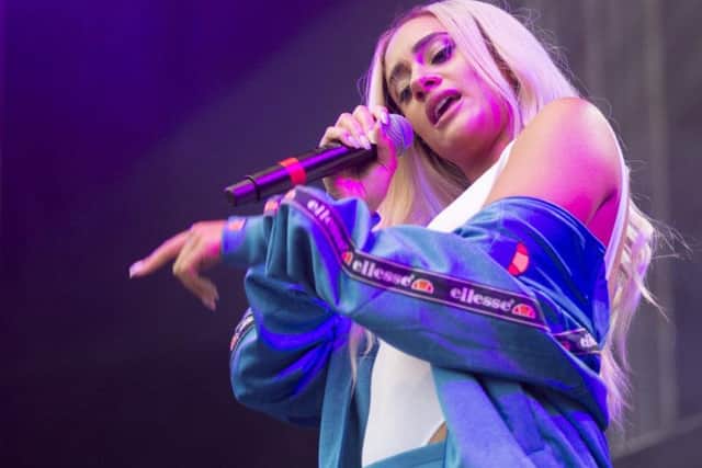 Sheffield girl band MO were in action at Devonshire Green. Picture: Dean Atkins