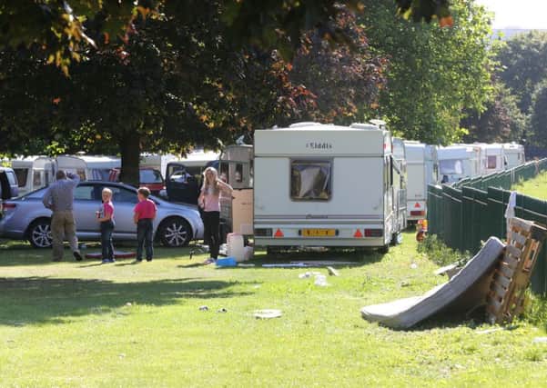 Picture shows the mess made by a travelling community that parked up on Holbeck Moor in Leeds recently. PIC: Ian Hinchliffe/RossParry.co.uk