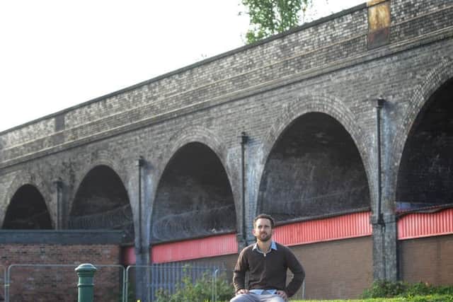 Ed Carlisle, one of the organisers for the Holbeck Viaduct group, at the site