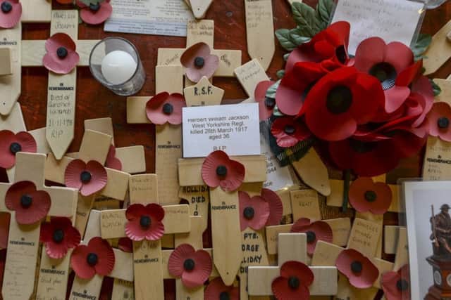 Memories of the fallen at Passchendale. Picture by Mike Cowling.