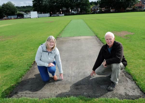 Carol and Howard Thompson survey the damage caused by thieves at Hunslet Nelson Cricket Club in Beeston. Picture Jonathan Gawthorpe