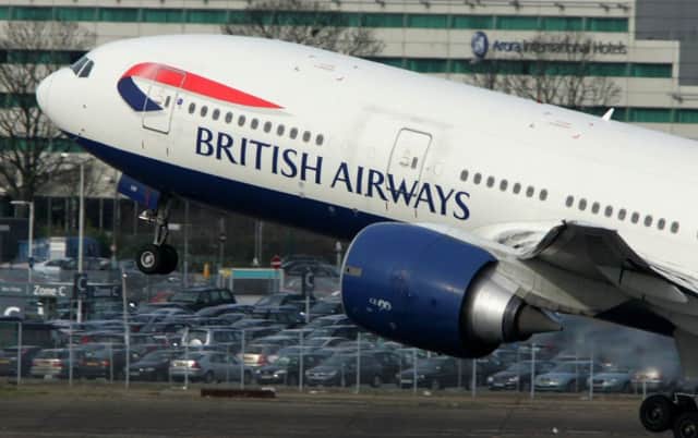 A British Airways Boeing 777 taking off. British Airways owner IAG has reported a surge in profits, despite taking a hit from a major IT failure that caused travel chaos for tens of thousands of passengers in May. PRESS ASSOCIATION Photo. Issue date: Friday July 28, 2017. International Airlines Group (IAG) said operating profit before exceptional items rose 37% to 975 million euros (Â£871 million) in the six months to June 30 as it was helped by lower fuel costs and a strong Easter. Photo: Tim Ockenden/PA Wire