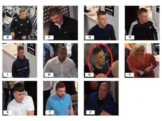 The 11 people police are trying to trace. They are believed to be from Leeds or Wakefield.