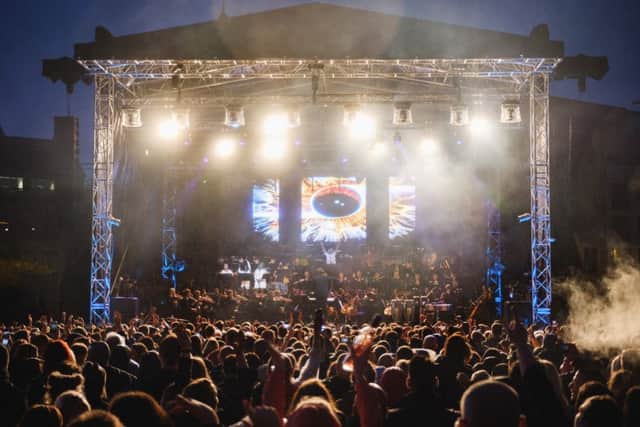 The Symphonic Sounds of Back to Basics in Millennium Square, Leeds. Picture: Tom Arber