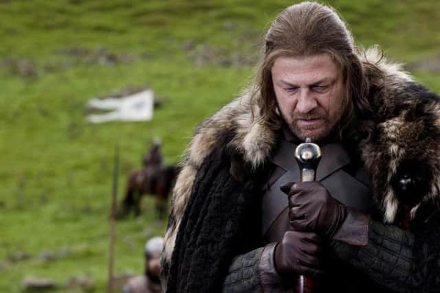 Yorkshire actor Sean Bean as Ned Stark in Game of Thrones. Picture: HBO/Nick Briggs