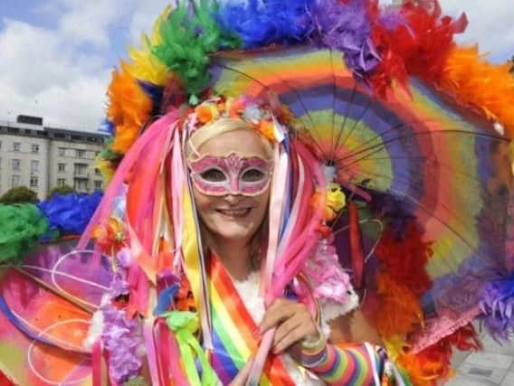 Sophie Ball pictured at Leeds Pride 2016.