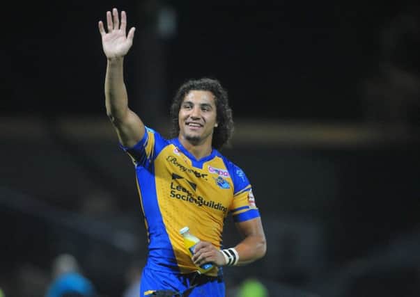 Victory: 
Ashton Golding thanks the fans after the game against Wigan.