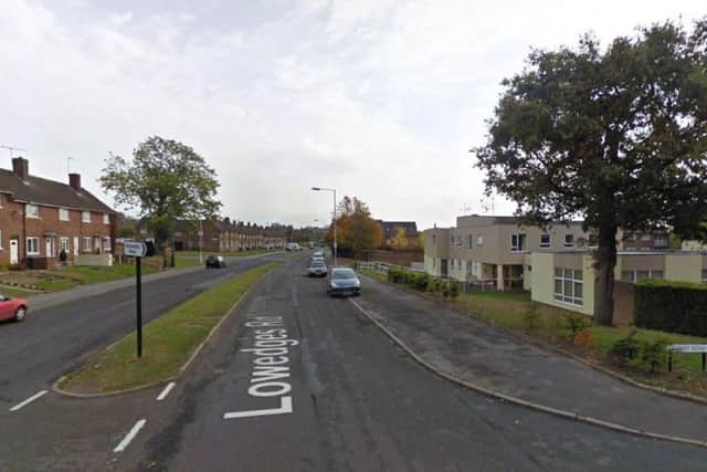The bus was travelling on Lowedges Road, when the car being pursued emerged from Gresley Road and crashed into it.