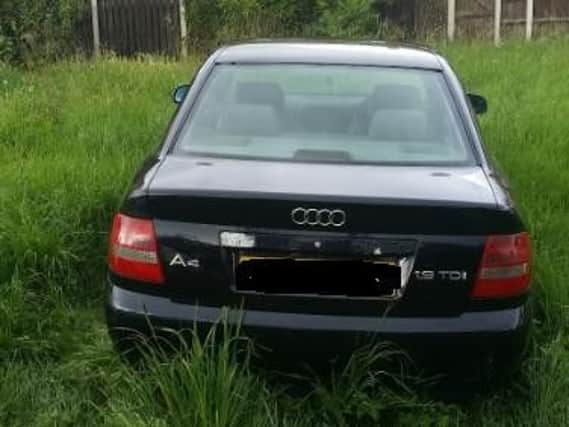 The Audi seized by police.