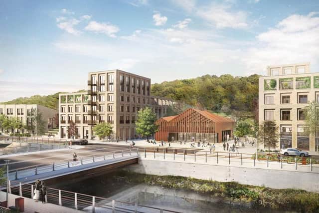 A CGI of the development at Kirkstall Forge in Leeds.